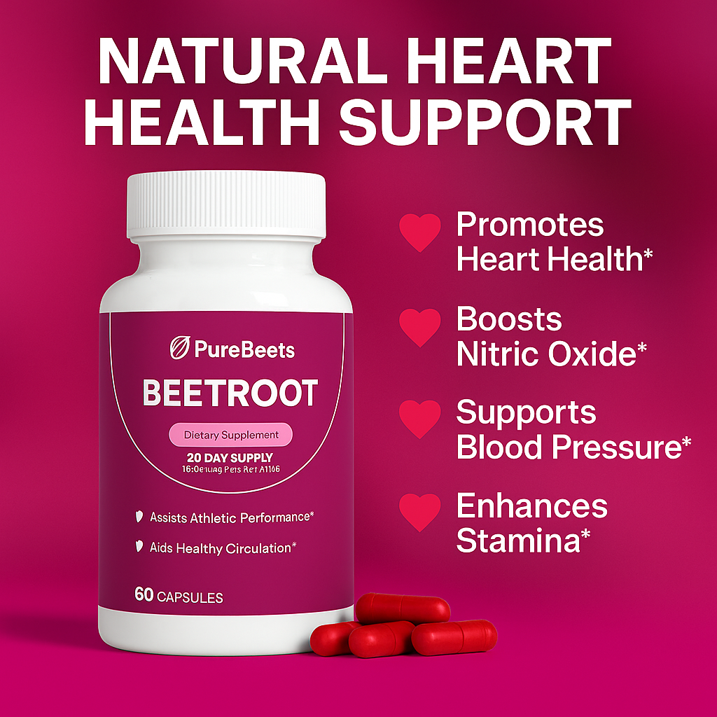 PureBeets™ – Natural Blood Pressure & Circulation Support